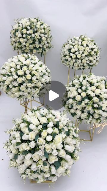 Angela Flower on Instagram: "60CM 3/4 Large Artificial Flower Ball Silk Table Flower Centerpiece Luxury Wedding Decor Road Lead Table Floral A4883 A6941 A6509 Color number: 08 From : @angelaflowerofficial angelaflowerofficial, Flowers for designers! https://angela-flower.com" Flower Ball Centerpiece Wedding, Diy Flower Ball Centerpiece, Diy Flower Ball, Flower Ball Centerpiece, Luxury Wedding Centerpieces, Artificial Flower Centerpieces, White Centerpieces, Artificial Flowers Decor, White Centerpiece