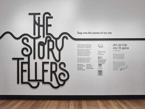 Interactive History Wall, Interactive Exhibition Design Ideas, Exhibition Wall Design Graphics, Cool Exhibition Design, Exhibition Wall Text, Exhibition Text Design, Museum Exhibit Design, Brand Wall Design, Museum Wall Design