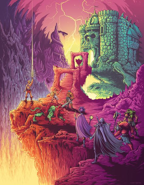 Dan Mumford, Classic Films Posters, 80s Cartoons, Geek Art, Universe Art, Thundercats, Old Cartoons, Arte Fantasy, Masters Of The Universe