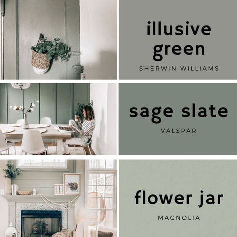 green paint, paint colors, green paint colors, paint colors for the home, home projects | @prettyinthepines, New York Paint Colors Green, Pretty In The Pines, Light Green Paint, Green Grey Paint, Sage Green Paint, Carolina House, House Color Palettes, Pintura Exterior, Green Paint Colors