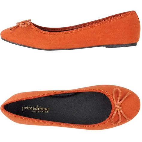 Primadonna Ballet Flats (145 SEK) ❤ liked on Polyvore featuring shoes, flats, orange, round toe ballet flats, flat shoes, ballet flats, ballerina shoes and orange shoes Orange Ballet Flats, Bow Shoes Flats, Orange Flats, Thigh High Boots Flat, Shoes Orange, Ballerina Pumps, Ballerina Shoes Flats, Prom Heels, Orange Shoes