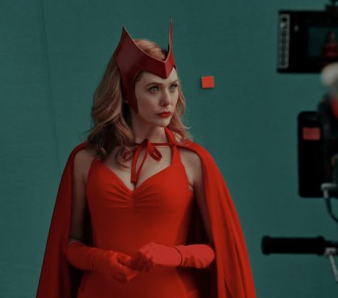 Wanda Maximoff, A Woman, Batman, Neon, Halloween, Red