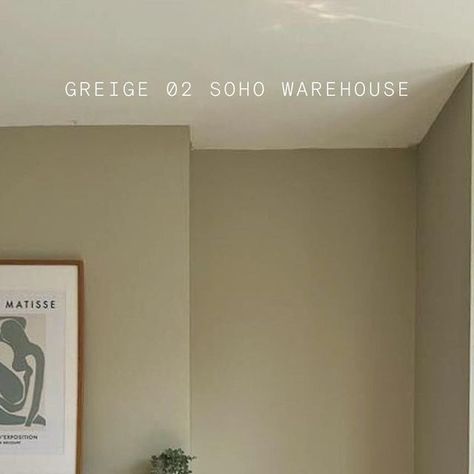 Lick on Instagram: "#Greige02 Soho Warehouse vs. #Beige03 - which would you pick? About the colours: 🎨 Greige 02 Soho Warehouse - A reassuring balanced greige with grey and green undertones that adds an air of elegance to any space! 🎨 Beige 03 - A grounding soft earthy beige with balanced grey and yellow undertones that adds a cosy, comforting feel to your room. Want to see them in action? Swipe! 1. Greige 02 Soho Warehouse in @studiototeda's freshly renovated living room alongside warm whi Greige With Green Undertones, Lick Paint Living Room, Mylands Soho House Paint, Lick Greige Living Room, Lick Sage Green Paint, Beige Living Room Paint, Neutral Living Room Dado Rail, Soho Warehouse, Yellow Interior Design