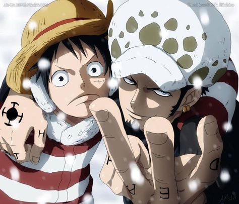 Monkey D. Luffy & Trafalgar Law - One Piece,Anime One Piece, Hats, Anime