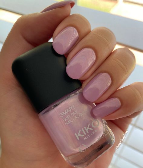 23 Pearly Golden Lilac #kikomilano #nailpolish Kiko Lip Balm, Kiko Milano Foundation, Kiko Nail Polish, Kiko Milano Skin Care, Kiko Lip Volume Tutu Rose, Smart Nails, Kiko Milano, Nail Polish Colors, Nail Lacquer