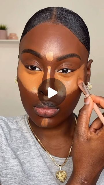 Eyeshadow Combos For Brown Eyes, Eye Shadow For Dark Skin, How To Do Eye Shadow, Cream Makeup Looks, Make Up For Dark Skin Women, Anastasia Bronzer, Redhead Makeup Looks, Makeup On Dark Skin Women, Eye Shadowing Tutorial