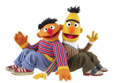 Sesame Street Bert and Ernie Sitting Nur Core, Goblin Clothes, Epi Y Blas, Beto Y Enrique, Muppet Mayhem, Tired Person, Ernie Und Bert, Bert And Ernie, Sesame Street Muppets