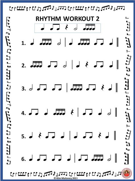 Free Download - Rhythm Workout - two pages. #musiceducation #musedchat Music Rhythm Worksheets, Rhythm Worksheets, Body Percussion, Music Theory Worksheets, Music Teaching Resources, Elementary Music Class, Middle School Music, Music Lessons For Kids, Education Art