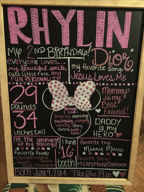 Minnie Mouse birthday board Birthday Chalk Art, Mouse Birthday, Birthday Board, Minnie Mouse Birthday, Chalk Art, Jesus Loves Me, Jesus Loves, Beautiful Smile, Chalkboard Quote Art