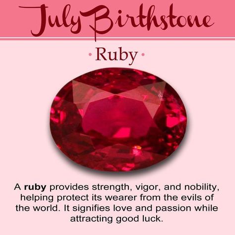 Ruby Gemstone Meaning, July Birth Stones, July Gemstone, Ruby Meaning, Birthstones Meanings, Birthstone Chart, Birth Stones Chart, Birth Stones, History Meaning