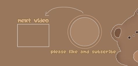 Cute Bear Youtube Banner, Intro For Vlogs, Vlog Intro, Aesthetic Bear, Yt Ideas, Vlog Ideas, Youtube Banner Backgrounds, Youtube Success, Youtube Design