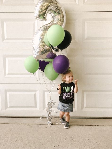 Two Year Old Buzz Lightyear Party, Buzz Light Year Photoshoot, Buzz Birthday Party Ideas, Buzz Lightyear Photoshoot, Buzz Party Ideas, Buzz Lightyear Birthday Party Ideas, Buzz Lightyear 3rd Birthday Party, Buzzlight Year Birthday Theme, Buzz Lightyear Party Decorations