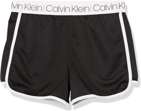 Amazon.com: Calvin Klein Girls' Performance Running Shorts, Quick-Drying Mesh, Elastic Waistband & Pull-On Style, Black Mesh, 8-10: Clothing, Shoes & Jewelry Calvin Klein Girls, Calvin Klein Sport, Calvin Klein Store, Sporty Shorts, Calvin Klein Shorts, Style Inspiration Casual, Black Athletic Shorts, Swimwear Brands, Active Wear Shorts