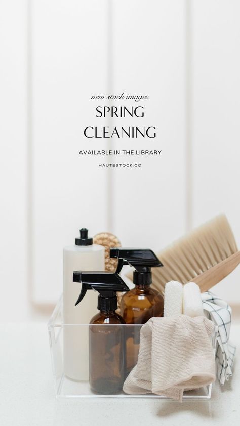 Our new collection, Spring Cleaning, is all about fresh starts, eco-conscious cleaning supplies, and sustainable living. This collection represents the positive mindset/mood shifts that come from being clutter-free and finding comfort in your surroundings. Click here to preview the entire collection! Neutral Cleaning Supplies, Cleaning Business Hacks, Luxury Cleaning Service, Cleaning Products Design Branding, Cleaning Product Photography, Spring Cleaning Images, Cleaning Branding, Cleaning Products Design, Aesthetic Cleaning