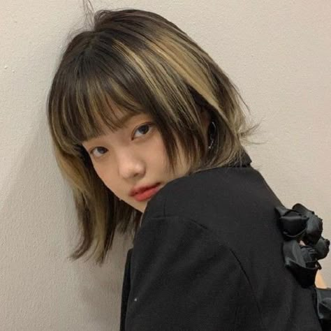 Korean Hair Color, Hair Color Underneath, Hair Color Streaks, Asian Short Hair, Hair Streaks, Hair Inspiration Short, Pretty Hair Color, Shot Hair Styles, Haircuts Straight Hair