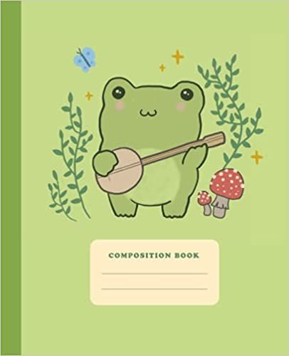 Perfect for school, college, university or using it as a diary or journal.
Original cover illustration of a frog playing banjo, mushroom and butterfly.
Unique gift idea for kawaii style and cottagecore aesthetic fans. Perfect for teen girls and boys, young adults or any frog lover out there. Frog Playing Banjo, Kawaii Cottagecore, Binder Cover Templates, School Book Covers, Note Writing Paper, Diary Covers, Notebook Cover Design, Book Cover Template, Aesthetic Journal