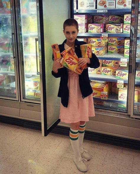 NU #Cosplay ON: https://www.instagram.com/p/BdvCp-YFKOs  011!💖💖💖💖°°°PLS show some LOVE and follow lovely awesome badass ⭐ @vivi.doll ⭐°°°°#strangerthings  #elevencosplay #eleven #milliebobbybrown  #strangerthingscosplay                    Website: https://goo.gl/KrdBmi Instagram: https://goo.gl/su9ZW6 Eleven Stranger Things Cosplay, People In Public, Eleven Cosplay, Stranger Things Cosplay, Stranger Things Eleven, Eleven Stranger Things, Best Cosplay, Millie Bobby Brown, Halloween Ideas