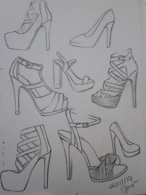 Drawing of heels 👠 #drawing #sketch#easy #heels #shading Sketch Shoes Drawings, Heels Sketch Design, Heels Illustration Sketches, Easy Drawings Sketches Dress, Hand Bags Drawing, Heels Design Drawing, Heels Art Drawing, Hand Bag Sketch, Hand Bag Drawing Sketch