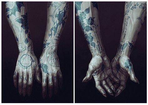 Warlock Aesthetic, Warlock Tattoo, Witcher Tattoo, The Witcher 3, Atticus, Forearm Tattoos, Anatomy Art, Anime Sketch, The Witcher