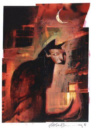 Dave Mckean Art, Mirror Mask, Dave Mckean, Art Photography Portrait, Mixed Media Illustration, Art Gallery Room, Gallery Room, Art Archive, Traditional Paintings