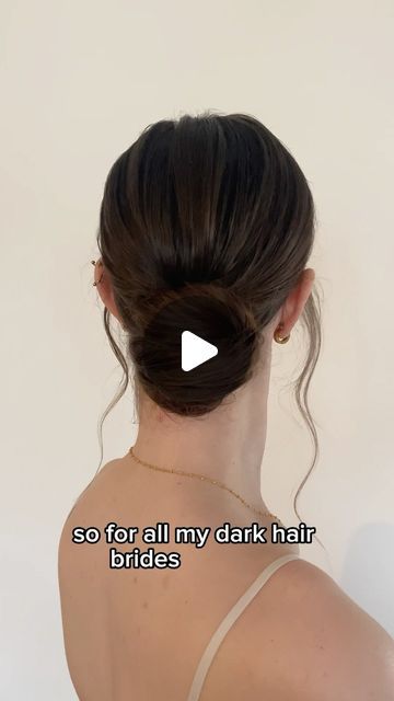 Talia Wolf - Bridal Hair & Makeup 💍 on Instagram: "We need more dark hair updo inspo around here ❤️" Dark Hair Updo, Marissa Grace, Updo Hairstyles Wedding, Bun Wedding, Wedding Hair Trends, Bridesmaid Hair Medium Length, Short Homecoming Hair, Bridesmaid Hair Half Up, Homecoming Hairstyles Updos