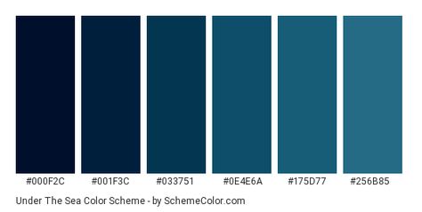 Surprise Images, Sea Blue Color, Hexadecimal Color, Blue Names, Sea Colour, Colors Palette, Oxford Blue, Colour Code, Blue Color Schemes