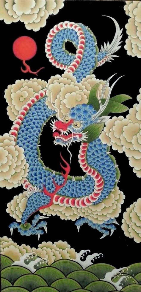 dragon phone wallpapers colorful background Dragon Computer Wallpaper, Korean Dragon, Tibetan Dragon, Dragon Chino, Dragon Wallpaper, Eastern Dragon, Chinese Folk Art, Korean Painting, Japanese Dragon Tattoos