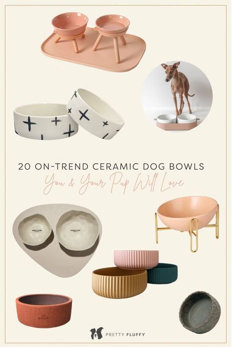 Designer Dog Bowls, Modern Dog Bowls, Dog Bath Essentials, Luxury Dog Bowls, Trendy Dog Accessories, Stylish Dog Accessories, Chic Dog Accessories, Neutral Dog Accessories, Dog Bowl Aesthetic