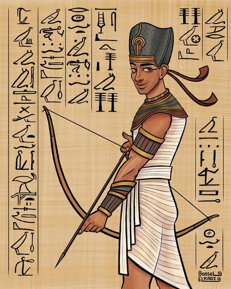 Ancient Egypt Art Drawing, Egyptian Pharaoh Art, Pharoah Egyptian Drawing, Pharaoh Drawing, Pharoah Egyptian, Egyptian Illustration, Ancient Egypt Activities, Egypt Activities, Egyptian Aesthetic