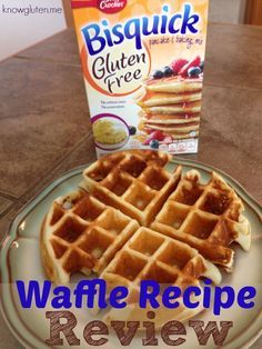 Gluten Free Bisquick Waffle Recipe Review from knowgluten.me Bisquick Waffle Recipes, One Waffle Recipe, Bisquick Waffles, Fit Breakfast, Pumpkin Waffles Recipe, Making Waffles, Bisquick Pancakes, Gluten Free Bisquick, Bunco Night