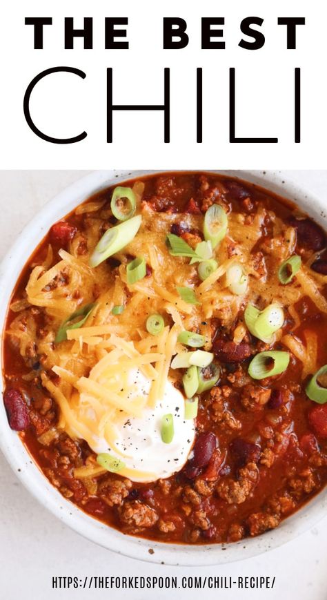 Best Chili Recipe Ever, The Best Chili Recipe, Chili Pot, Delicious Chili Recipe, Ground Beef Chili, The Best Chili, Beef Chili Recipe, Classic Chili, Weeknight Dinner Ideas