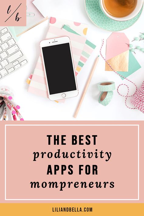 A list of the best productivity apps to make life easier for mom entrepreneurs working from home. Get more work done on your phone with these apps. #wahm #wahmproductivity #liliandbella Best Productivity Apps, Visual Planning, Time Management Worksheet, Mom Time Management, How To Juggle, Mom Entrepreneur, Stay Productive, Productivity Apps, Make Life Easier