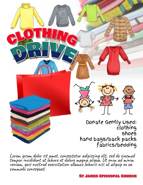 660+ Clothes Donation Customizable Design Templates | PosterMyWall Clothes Donation Poster, Donate Clothes Poster, Clothes Donation, Clothes Template, Donation Poster, Stuco Ideas, Coat Drive, Drive Poster, Drawing Refrences