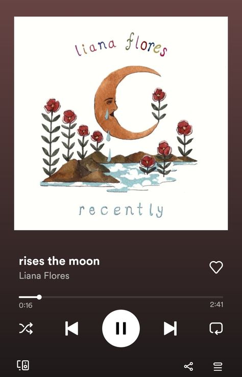 Liana Flores, Am Bored, Sanskrit Quotes, Moon Song, Music Spotify, Best Song Ever, Moon Poster, Girl Dinner, Beautiful Lyrics