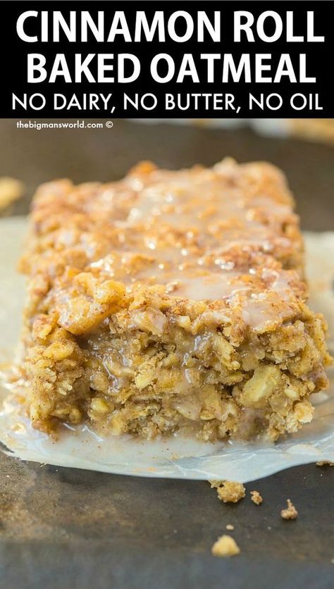 Cinnamon Roll Baked Oatmeal, Healthy Cinnamon Roll, Cinnamon Roll Bake, Baked Oatmeal Recipes, Oats Recipes, Baked Oatmeal, Oatmeal Recipes, Breakfast Dessert, Healthy Sweets