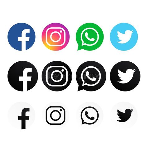 Instagram Logo Art, Instagram App Logo, Facebook Twitter Instagram Logo, Whatsapp Facebook Instagram Logo, Black And White App Icons Snapchat, Logo Of Social Media Apps, Facebook Whatsapp Instagram Logo Png, Social Media Logos Icons Png, Facebook Logo Png