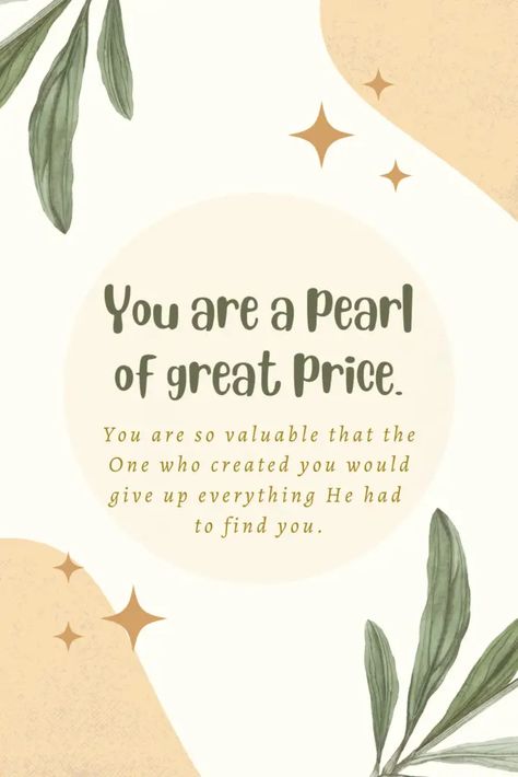 Pearls Quotes, The Pearl Of Great Price, Pearl Quotes, Pearl Of Great Price, Parables Of Jesus, Ocean Theme Party, The Kingdom Of Heaven, Bible Study Methods, Womens Bible Study