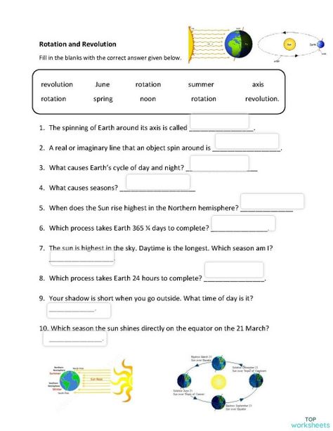 What Causes Seasons, Rotation And Revolution, Earth Cycles, Seasons Worksheets, Learning Words, Earths Rotation, 5th Grade Social Studies, Geography Lessons, 5th Grade Science