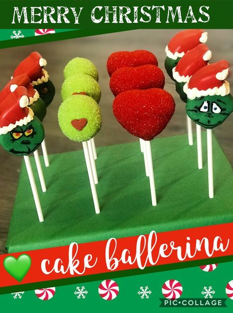 Grinch Cake Pops | Etsy Grinch Cake Pops, Wedding Cake Funfetti, Cake Pops Display, Ugly Sweater Cake, O Grinch, Holiday Cake Pop, Themed Cake Pops, Barnyard Cake, Grinch Cake