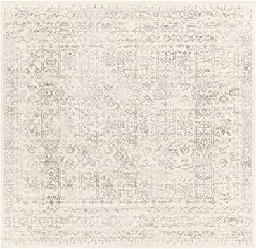 Artistic Weavers Klaudia Trellis Modern Area Rug, 6 ft 7 in, Light Grey Modern Boho Living Room Decor, Farmhouse Area Rugs, Living Room Decor Inspiration, Chic Spaces, Floral Area Rugs, Farmhouse Rugs, Round Area Rugs, Gray Light, Damask Pattern