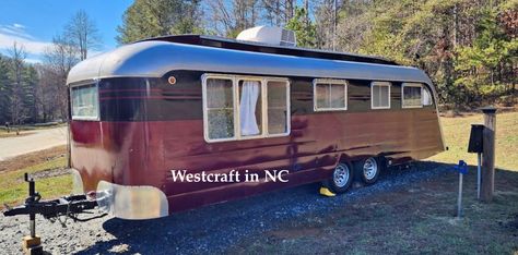 1950 Westcraft Trailer For Sale By Owner - Trolley Top $45K - Old Houses Under $50K For Sale By Owner, Vintage Trailer, Vintage Trailers, Touch Up Paint, Trailers For Sale, Travel Trailers, Wheels And Tires, Back In Time, Water Heater