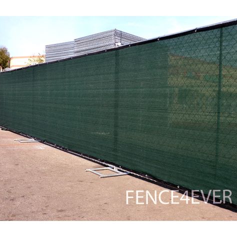 Fence4ever Green 4'x50' Fence Privacy Screen Windscreen Shade Cover Mesh Fabric Tarp - Walmart.com - Walmart.com Outdoor Renovation Ideas, Country Farmhouse Ideas, Fence Windscreen, Fence Murals, Patio On A Budget, Painted Fence, Fence Privacy Screen, Gardening Design Diy, Pallet Wall Decor