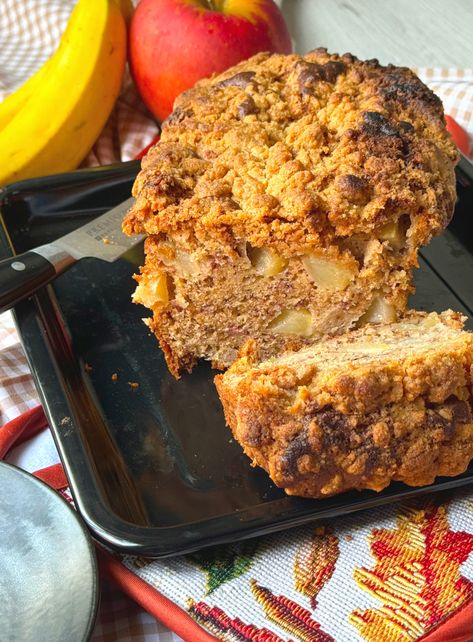 Apple Pie Banana Bread | 12 Tomatoes Apple Pie Banana Bread, Banana Bread With Apples, Apple Cider Banana Bread, Apple Bread No Butter, Apple Scrapple Bread, Apple Banana Bread, 12 Tomatoes Recipes, Pie Flavors, Classic Apple Pie