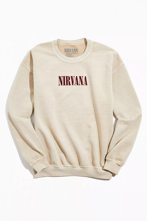 Nirvana Hoodie, Outfitters Clothes, Baseball Jacket Outfit, Urban Outfitters Sweatshirt, Nirvana In Utero, Nirvana Sweatshirt, Clothing Png, In Utero, Winter Attire