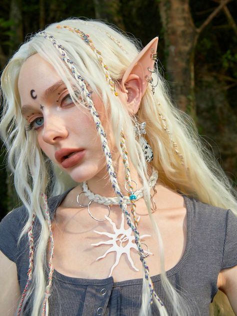 Diy Elf Costume, Dark Fairy Costume, Cosplay Elf, Earth Fairy, Elf Design, Woodland Elf, Elf Cosplay, Fairy Cosplay, Fairy Ears