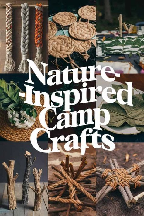 3 Camp Crafts to Unleash Your Inner Wilderness Artist 🌲 Scouts Crafts Ideas, Camping Nature Crafts, Outdoor Arts And Crafts For Kids, Natural Crafts For Adults, Wilderness Crafts For Kids, Camp Crafts For Adults, Camping Crafts For Adults, Outdoorsy Crafts, Crafts For Camping