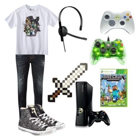 "Teenage Boy Outfit 10" by mimi-minecrafter ❤ liked on Polyvore featuring Dsquared2, Converse, Microsoft, MensFashion, men, minecraft, male and gamer Gamer Fashion Men, Gamer Boy Aesthetic Outfit, Gamer Outfits Men, Gamer Boy Outfit, Gamer Boys Aesthetic, Boys Aesthetic Outfits, Boys School Outfits, Gamer Fashion, Nerd Outfits