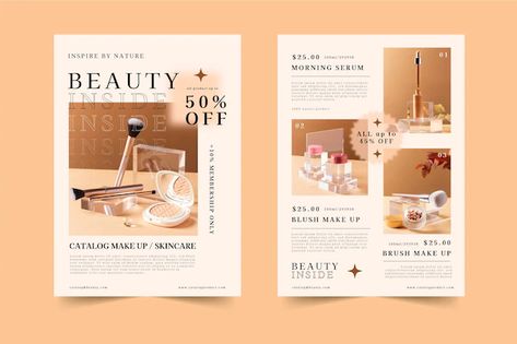 Free Vector | Gradient beauty product catalog with photo Skincare Brush, Vector Gradient, Portfolio Template Design, Portfolio Templates, Beauty Inside, Product Catalog, Beauty Product, Graphic Resources, Nature Inspiration