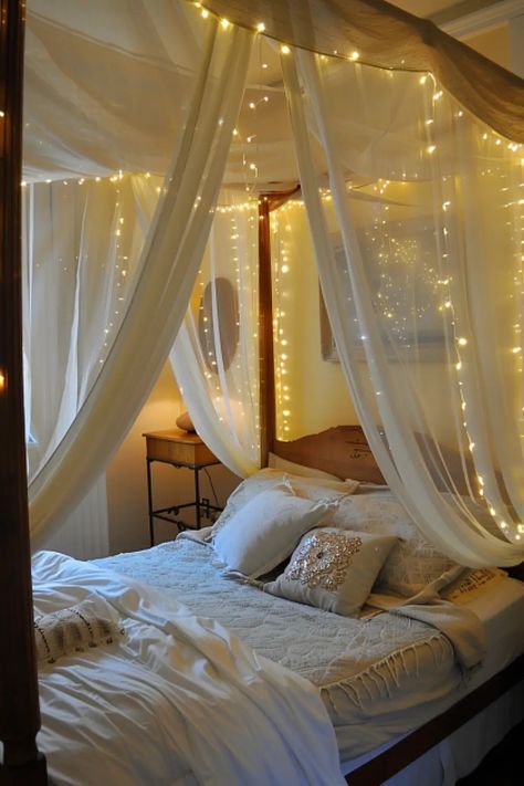 Canopy with fairy lights