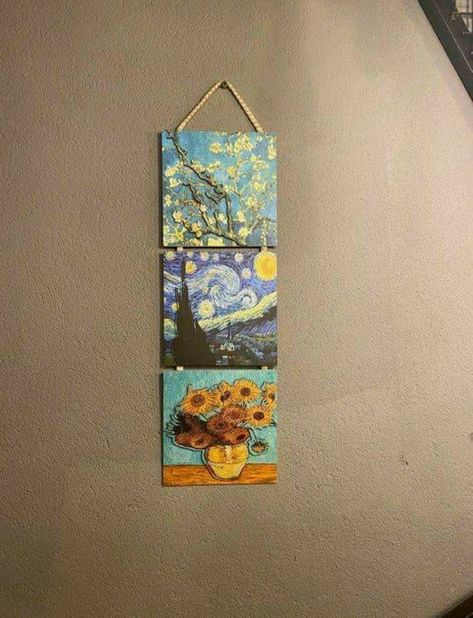 فنسنت فان جوخ, Embossed Wall, Arte Van Gogh, Hanging Home Decor, Soyut Sanat Tabloları, Wall Hanging Art, Van Gogh Art, Small Canvas Art, Arte Inspo